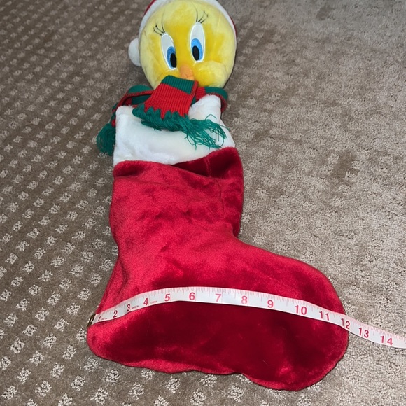 Vintage 1999 Warner Brothers Tweety Bird Christmas Stocking EUC - Picture 6 of 6